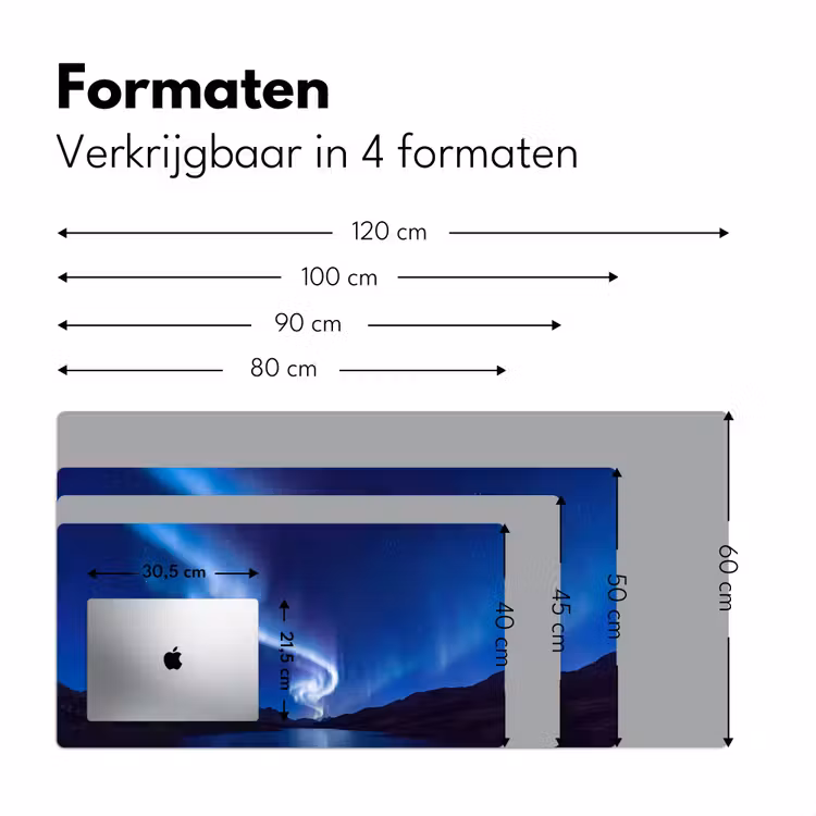 Bureau onderlegger - Noorderlicht - Bergen - Natuur — 8