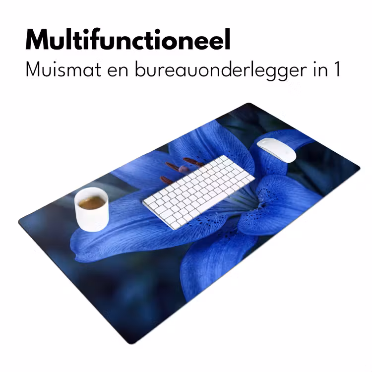 Bureau onderlegger - Blauwe bloem - Natuur — 7