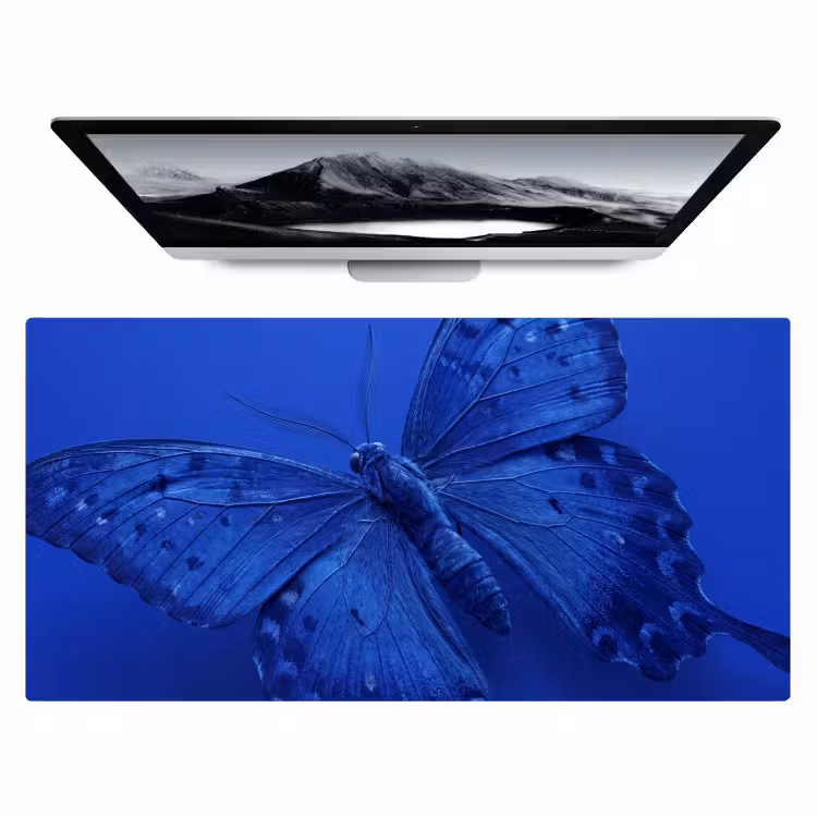 Bureau onderlegger - Blauwe vlinder - Insect — 1