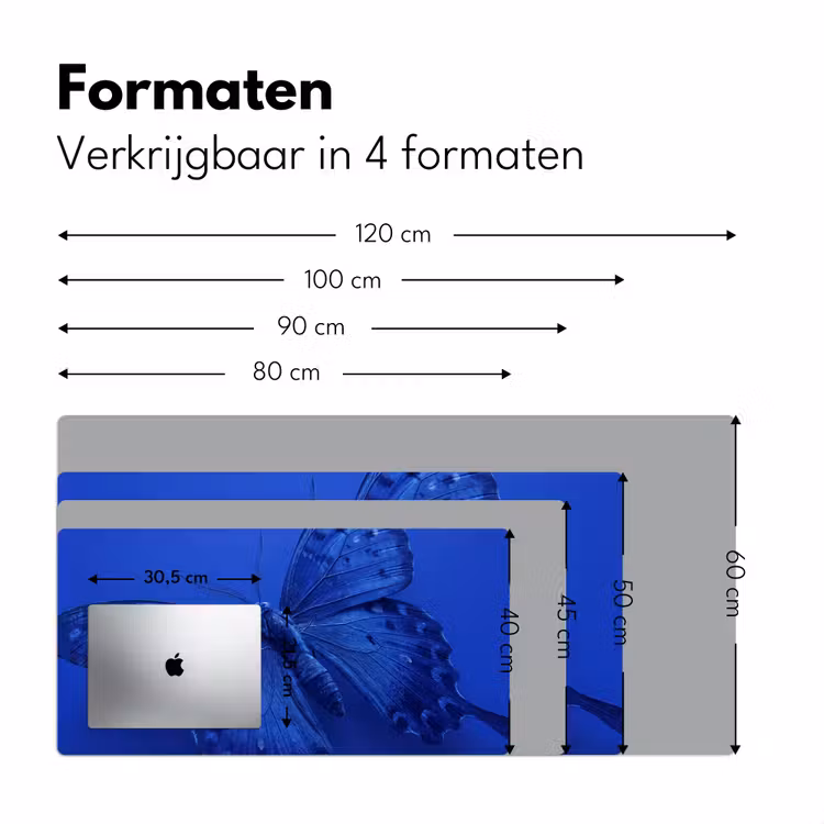 Bureau onderlegger - Blauwe vlinder - Insect — 8