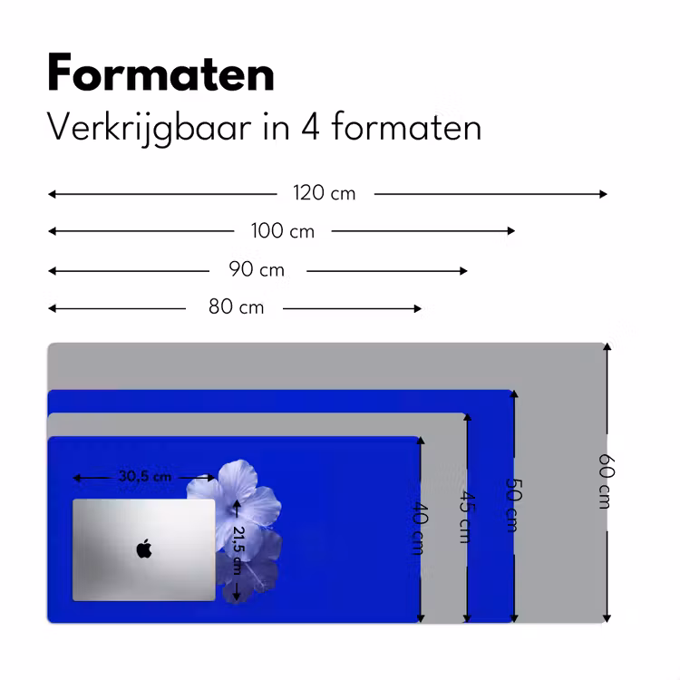 Bureau onderlegger - Bloemen - Blauw - Natuur — 8