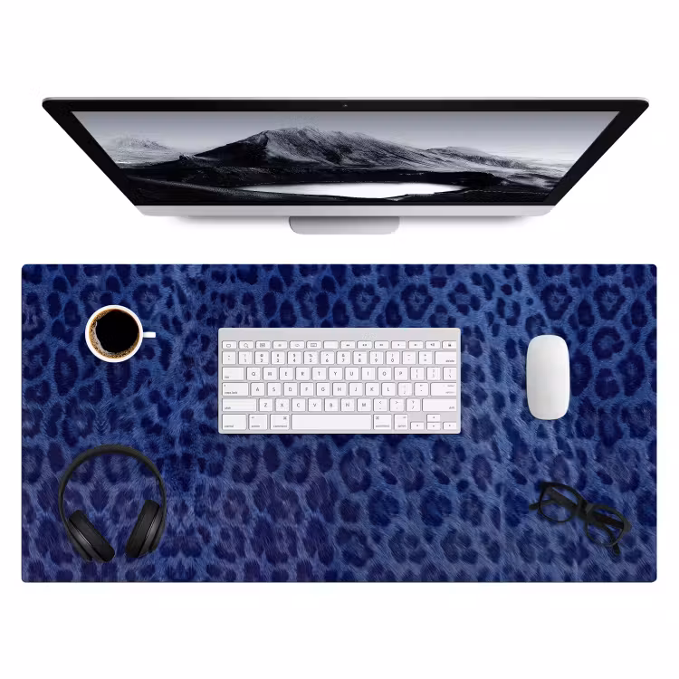 Bureau onderlegger - Patroon - Blauw - Abstract — 4