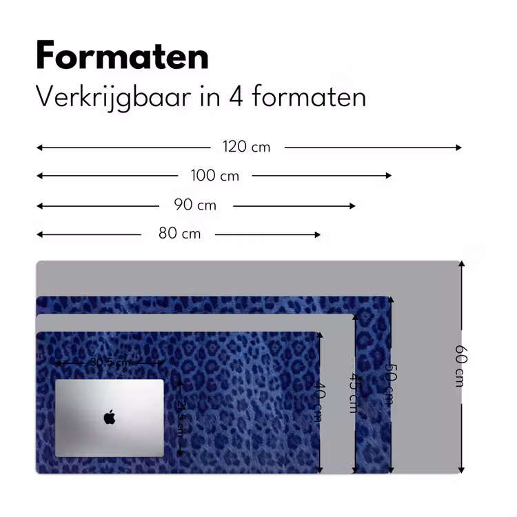 Bureau onderlegger - Patroon - Blauw - Abstract — 8