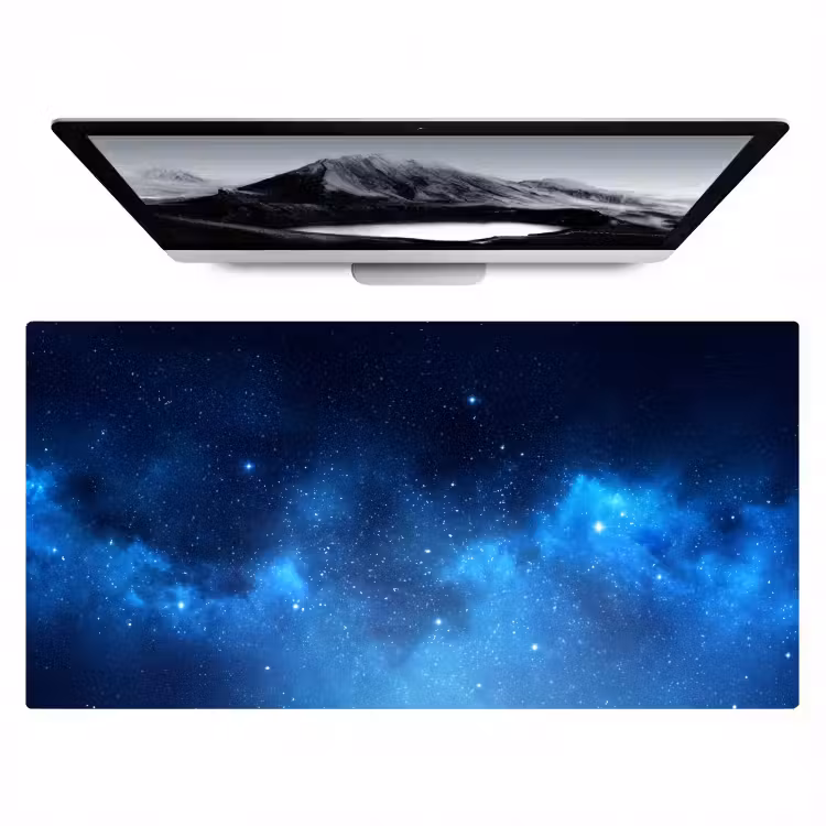 Bureau onderlegger - Sterrenhemel - Nevels - Blauw — 1