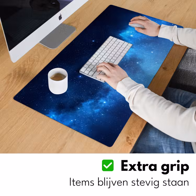 Bureau onderlegger - Sterrenhemel - Nevels - Blauw — 6
