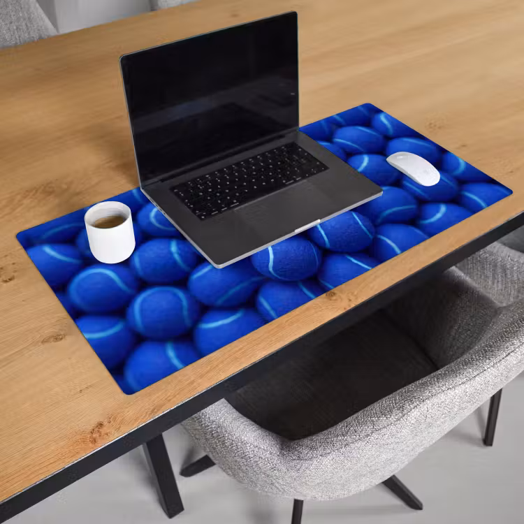 Bureau onderlegger - Tennisbal - Blauw - Sport — 3