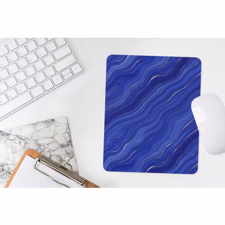 Muismat - Abstract - Lijnen - Blauw — 4