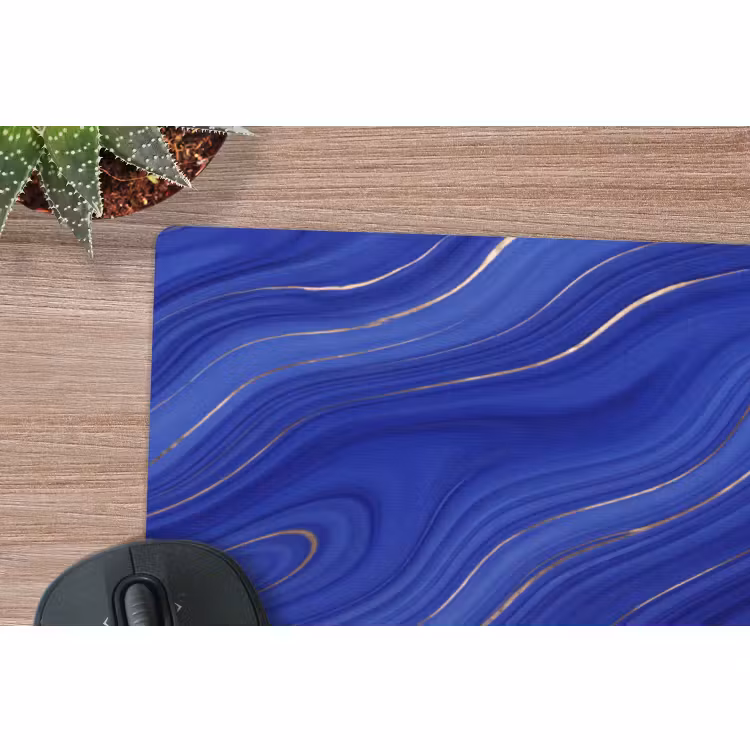 Muismat - Abstract - Lijnen - Blauw — 5