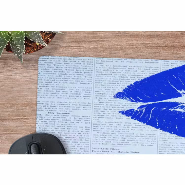Muismat - Blauwe lippen krant — 5