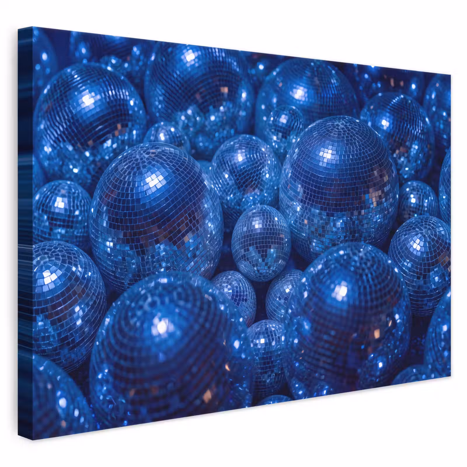 Canvas schilderij - Discobal - Feest - Blauw — 1