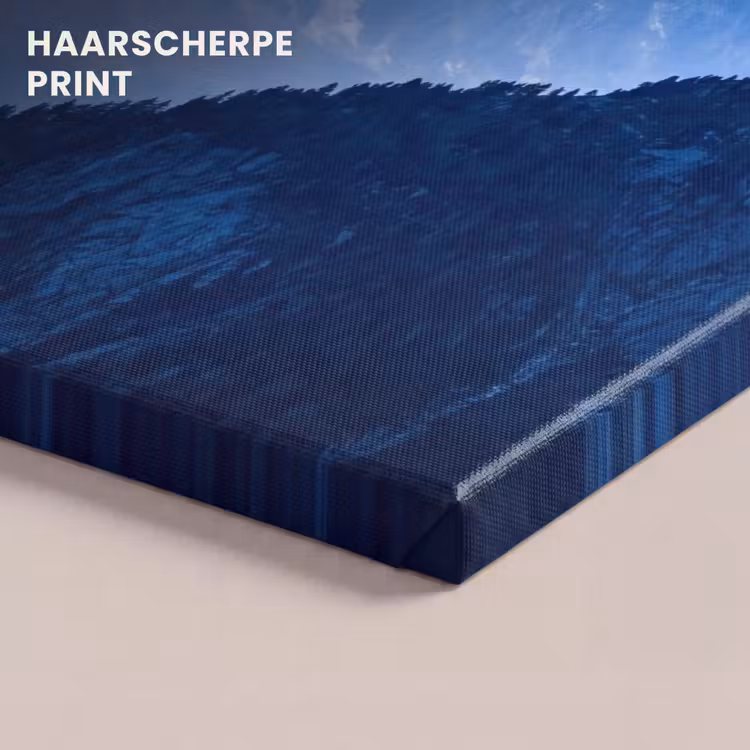 Canvas schilderij - Bergen - Sneeuw - Blauw — 5