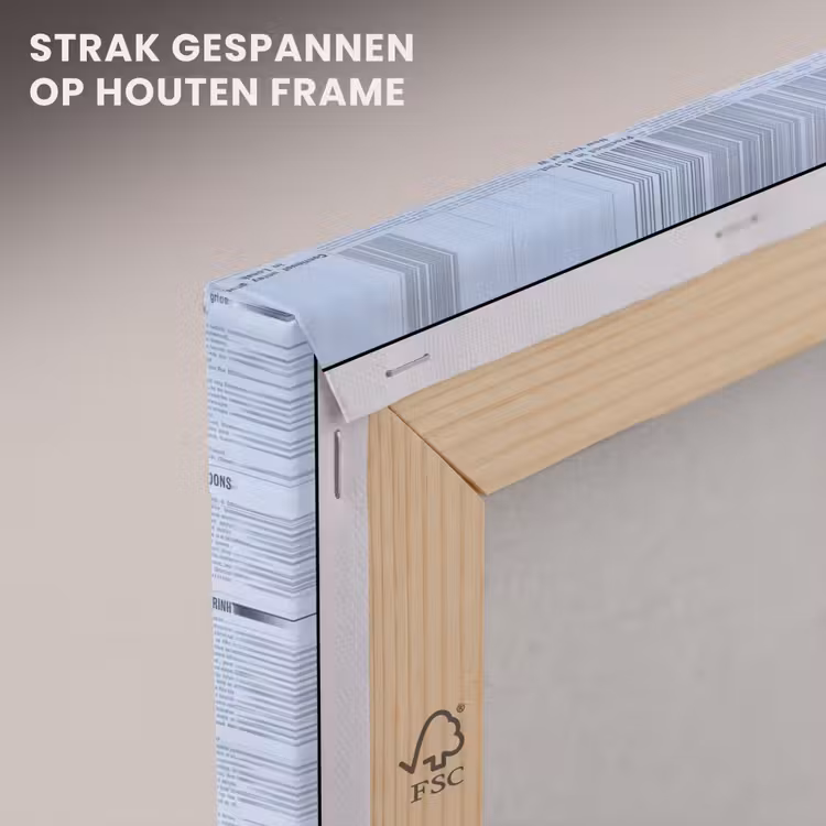 Canvas schilderij - Blauwe lippen krant — 7