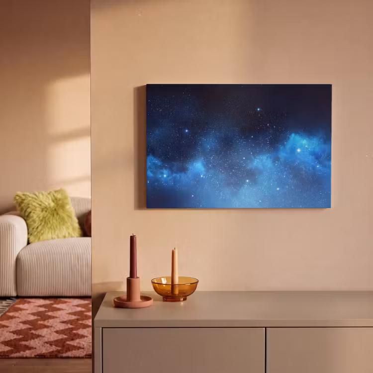 Canvas schilderij - Sterrenhemel - Nevels - Blauw — 2