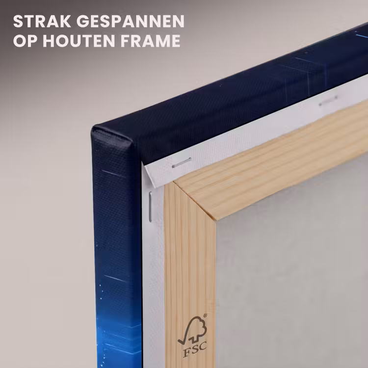 Canvas schilderij - Sterrenhemel - Nevels - Blauw — 7