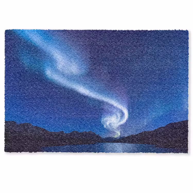 Deurmat - Noorderlicht - Bergen - Natuur — 1