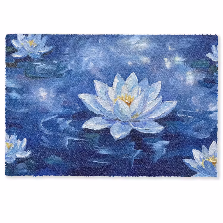 Deurmat - Blauwe waterlelie - Water — 1