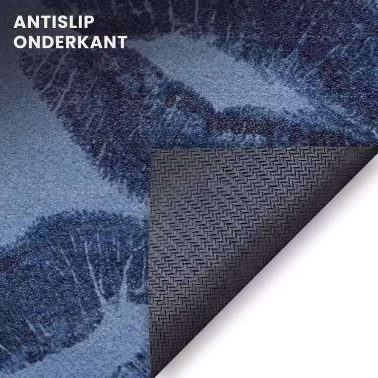Deurmat - Lippen - Patroon - Blauw — 6