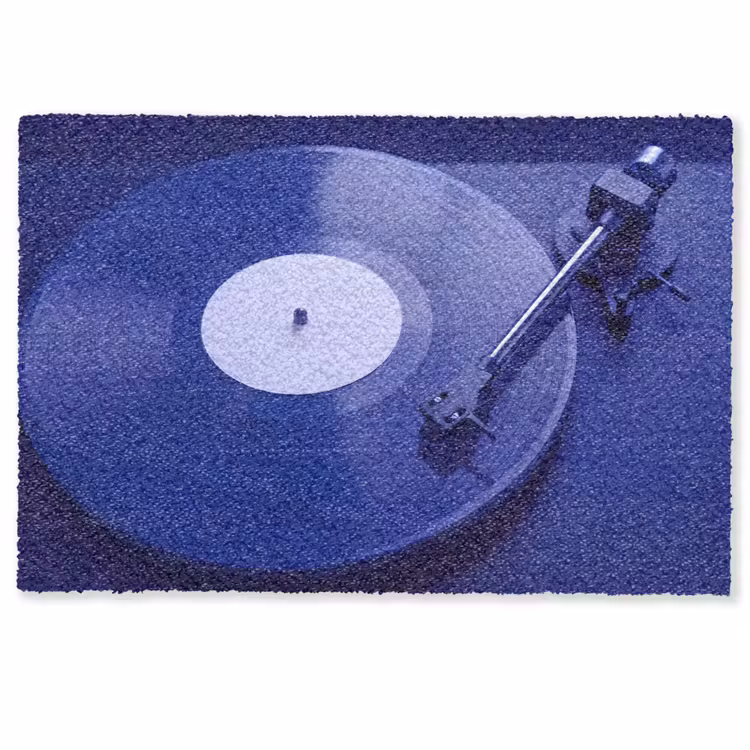 Deurmat - Platenspeler - Vinyl - Blauw — 1