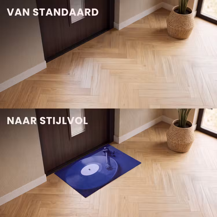 Deurmat - Platenspeler - Vinyl - Blauw — 3