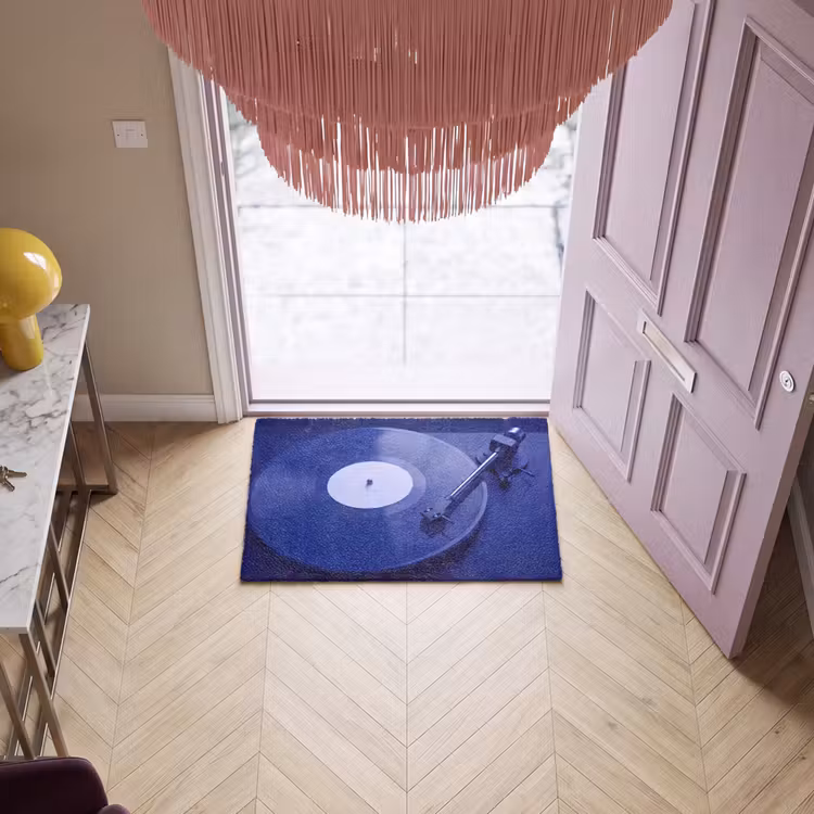 Deurmat - Platenspeler - Vinyl - Blauw — 4
