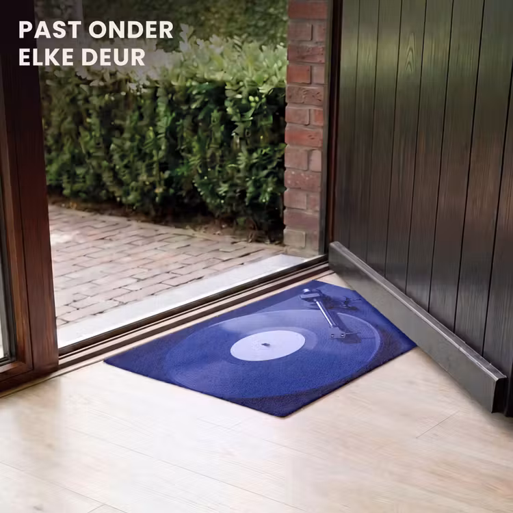 Deurmat - Platenspeler - Vinyl - Blauw — 7
