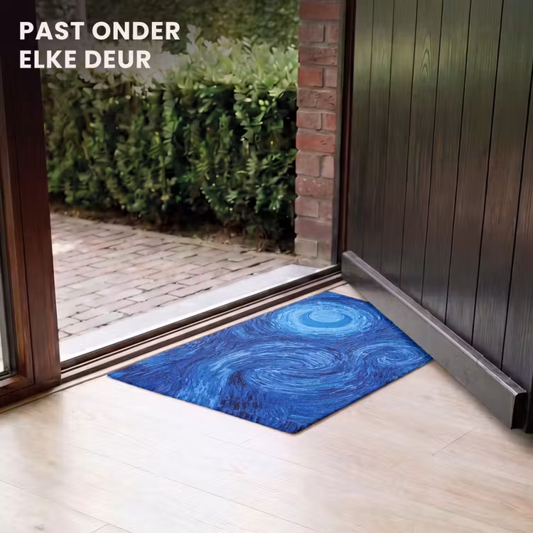 Deurmat - Wervelingen - Blauw - Modern — 7