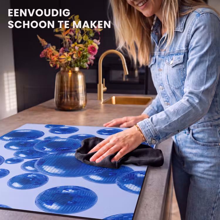 Inductie beschermer - Blauwe disco bal — 6