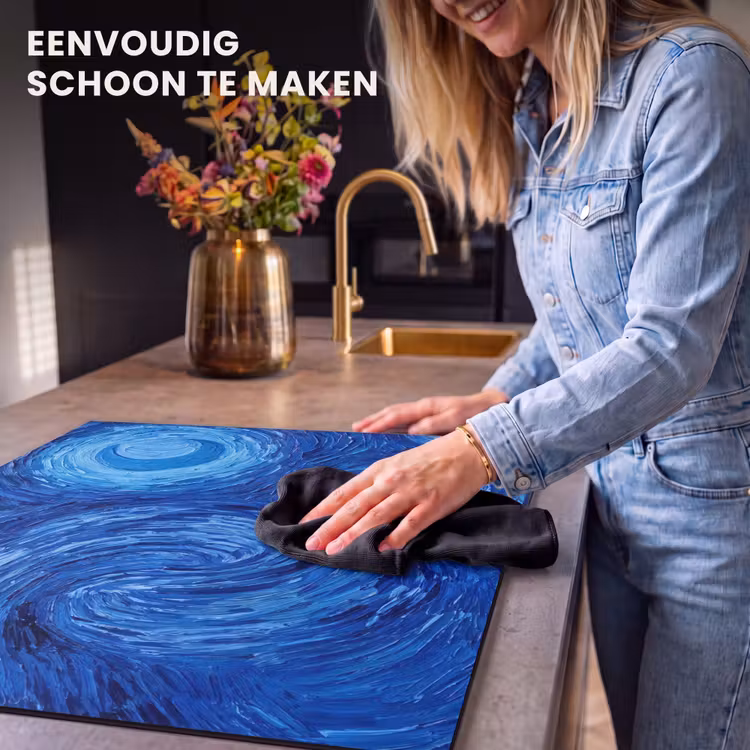 Inductie beschermer - Wervelingen - Blauw - Modern — 6