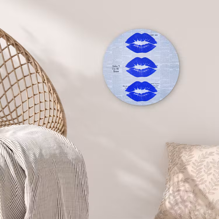 Muurcirkel - Blauwe lippen krant — 5