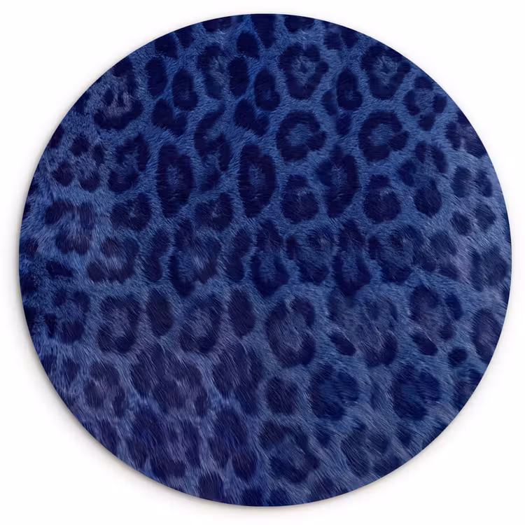 Muurcirkel - Patroon - Blauw - Abstract — 1