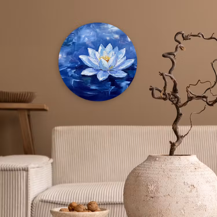 Muurcirkel - Blauwe waterlelie - Water — 2