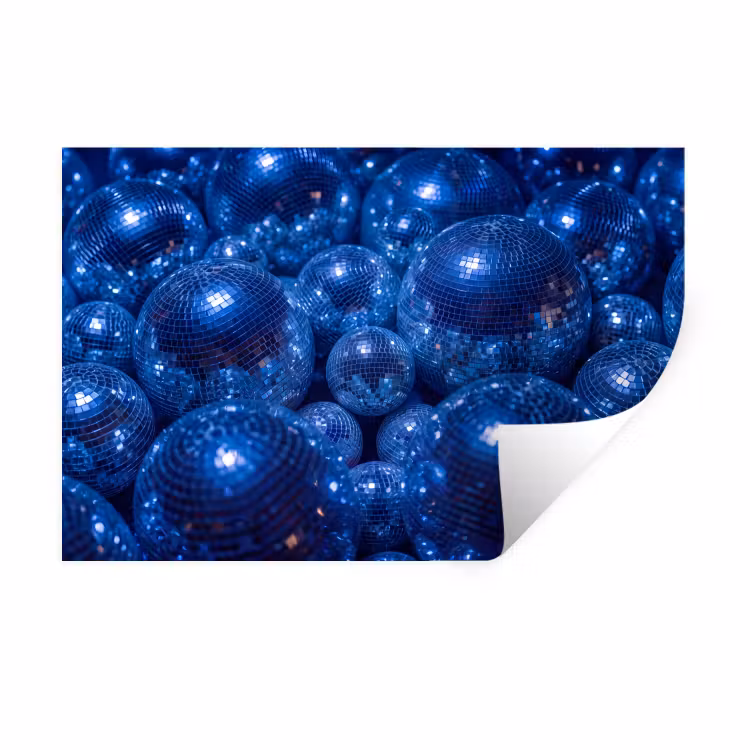 Muursticker - Discobal - Feest - Blauw — 1