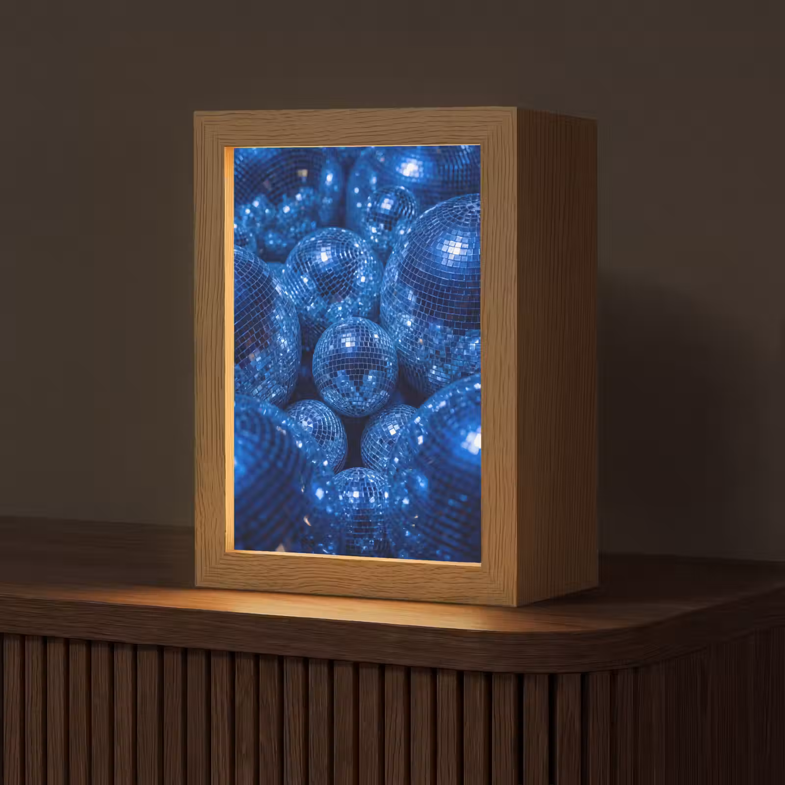 Gepersonaliseerde Lightbox - Discobal - Feest - Blauw — 1