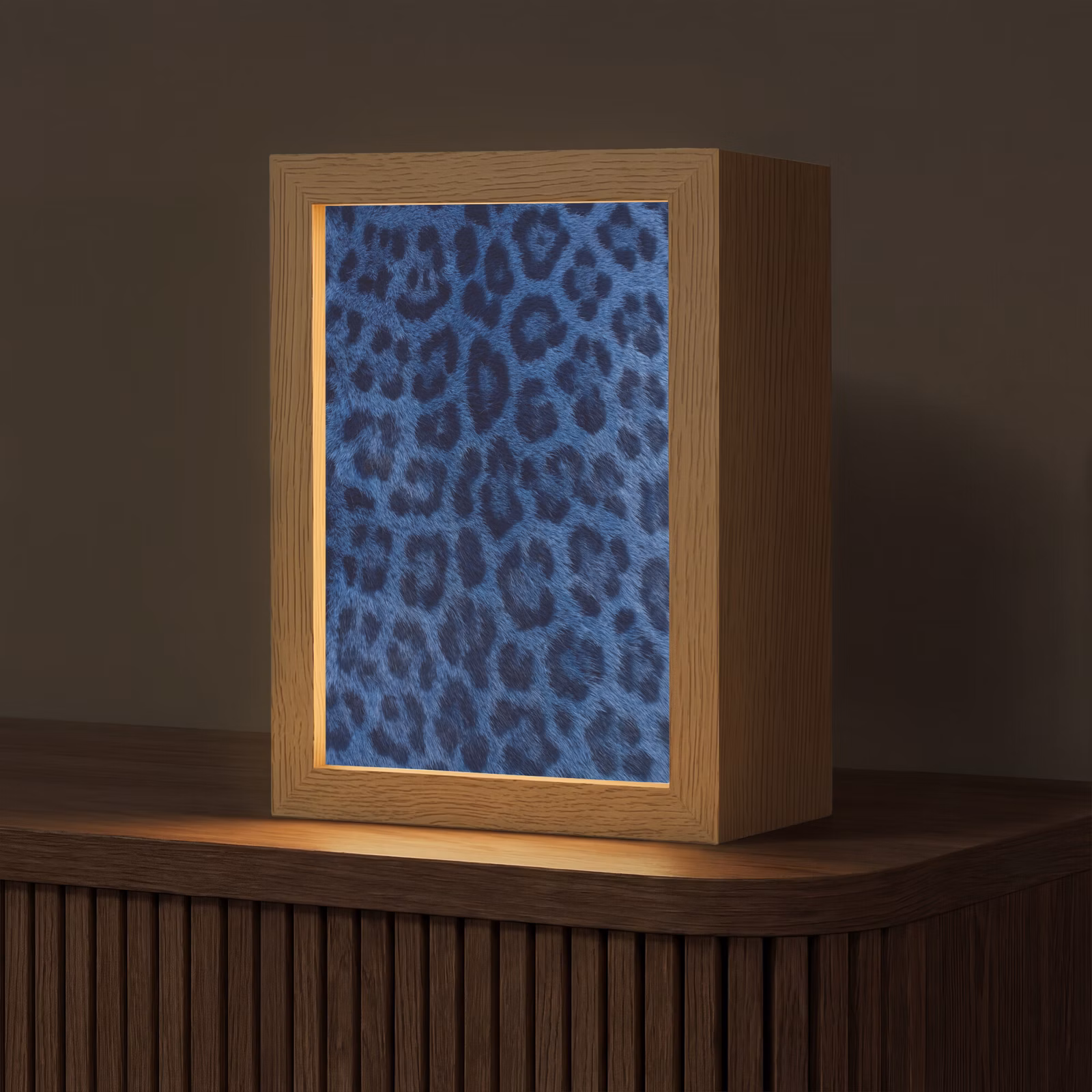 Gepersonaliseerde Lightbox - Patroon - Blauw - Abstract — 1