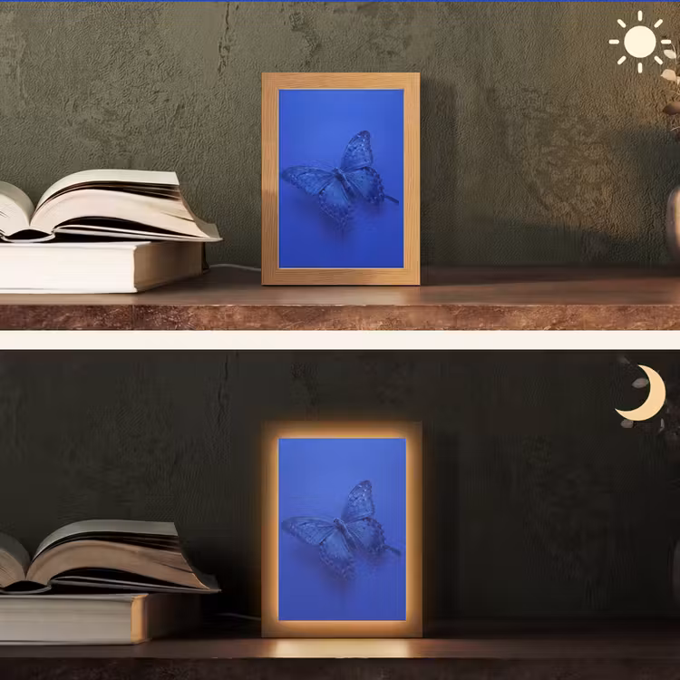 Gepersonaliseerde Lightbox - Blauwe vlinder - Insect — 5