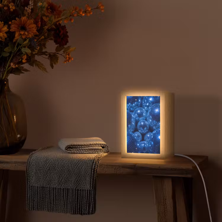 Gepersonaliseerde Lightbox - Discobal - Feest - Blauw — 3
