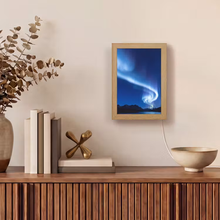 Gepersonaliseerde Lightbox - Noorderlicht - Bergen - Natuur — 4