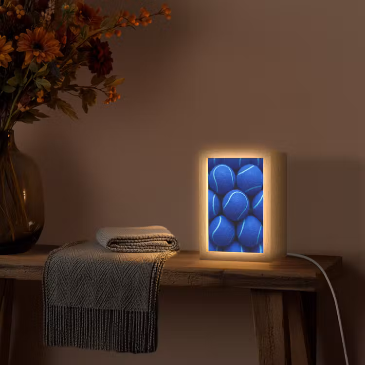 Gepersonaliseerde Lightbox - Tennisbal - Blauw - Sport — 3
