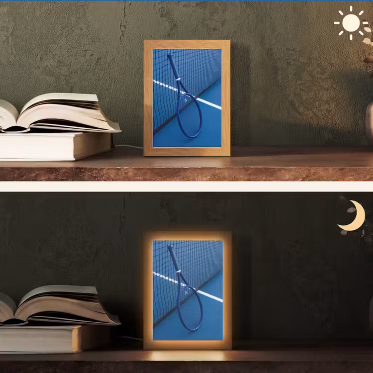 Gepersonaliseerde Lightbox - Tennisracket - Blauw - Sport — 5