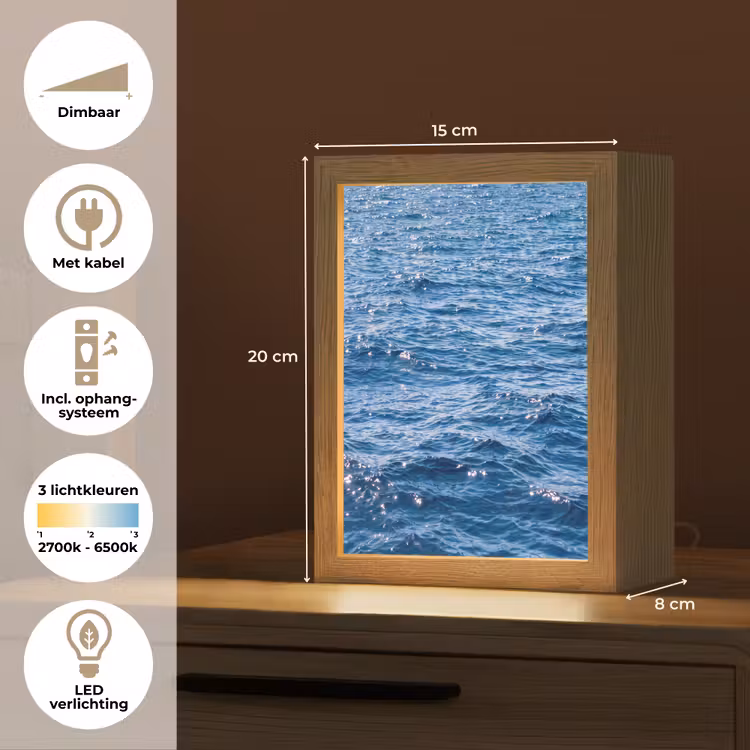 Gepersonaliseerde Lightbox - Water - Oppervlak - Natuur — 7