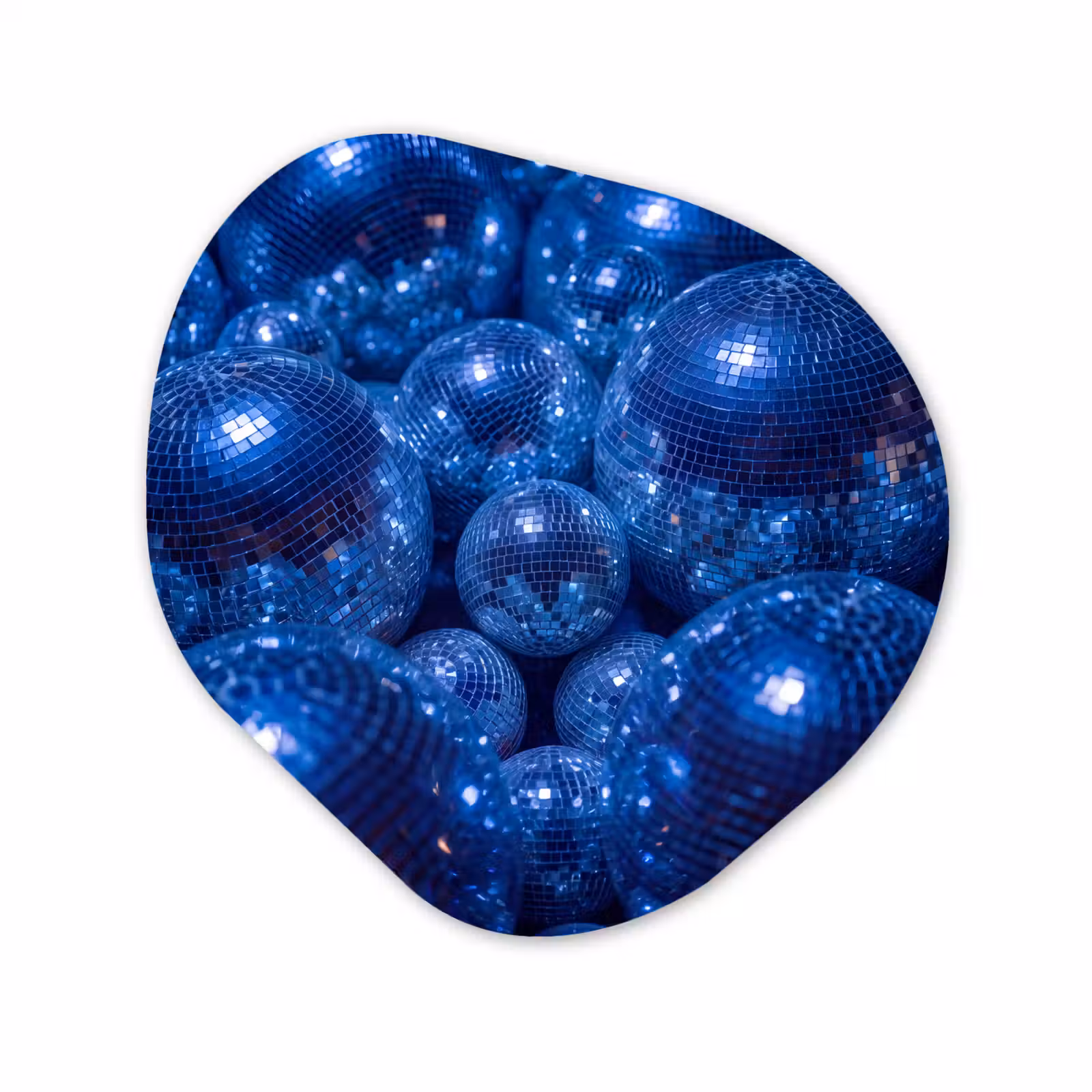 Organisch schilderij - Forex - Discobal - Feest - Blauw — 1
