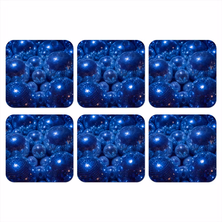 Onderzetter​ - Discobal - Feest - Blauw — 1