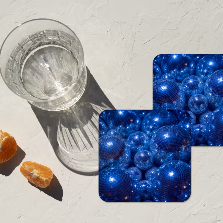 Onderzetter​ - Discobal - Feest - Blauw — 2
