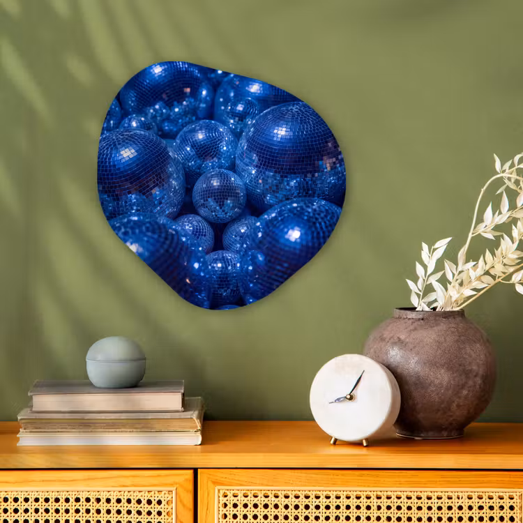 Organisch schilderij - Forex - Discobal - Feest - Blauw — 2