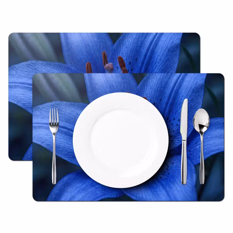 Placemat - 6 stuks - Blauwe bloem - Natuur — 2