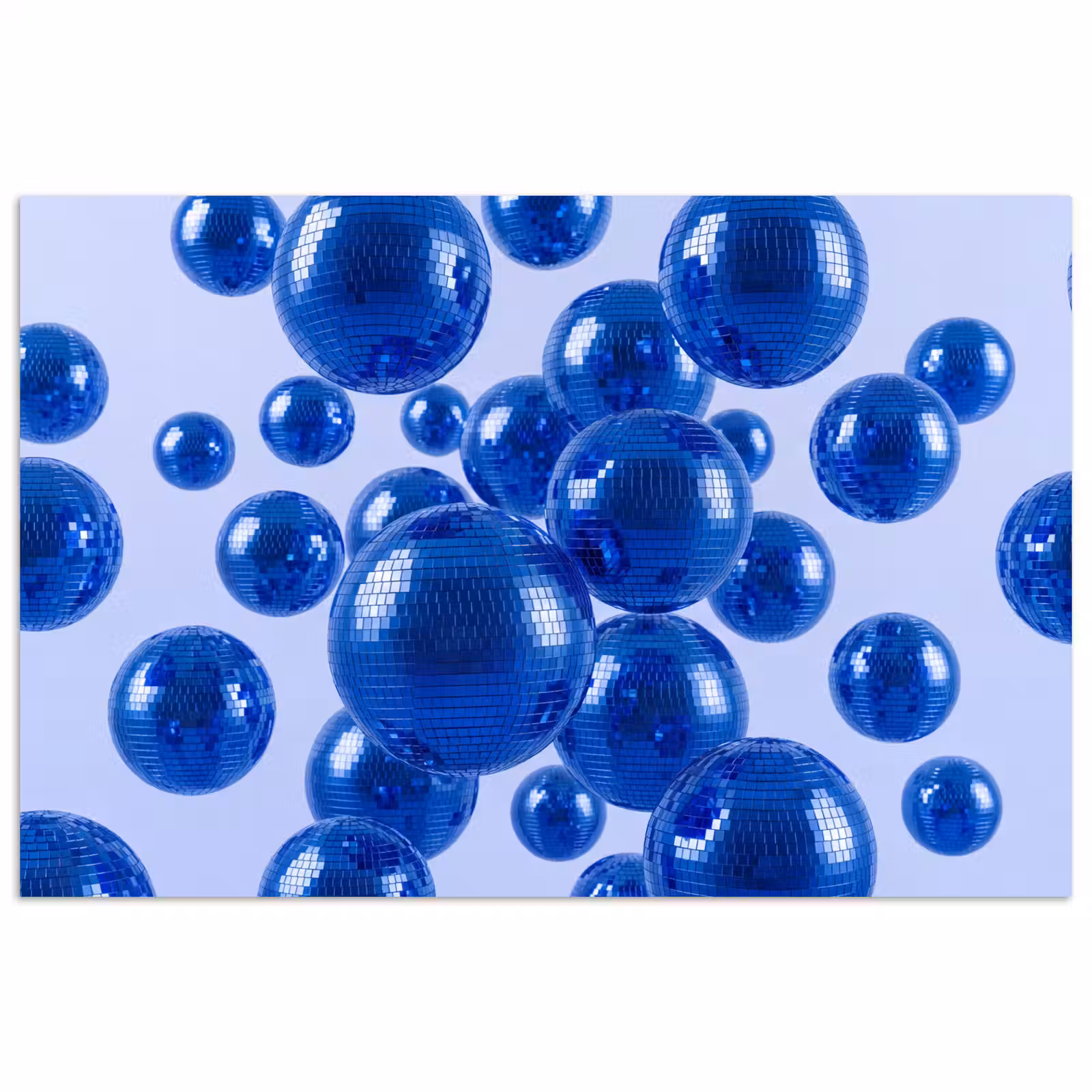 Poster - Blauwe disco bal — 1