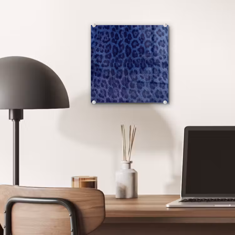 Glas schilderij - Patroon - Blauw - Abstract — 7