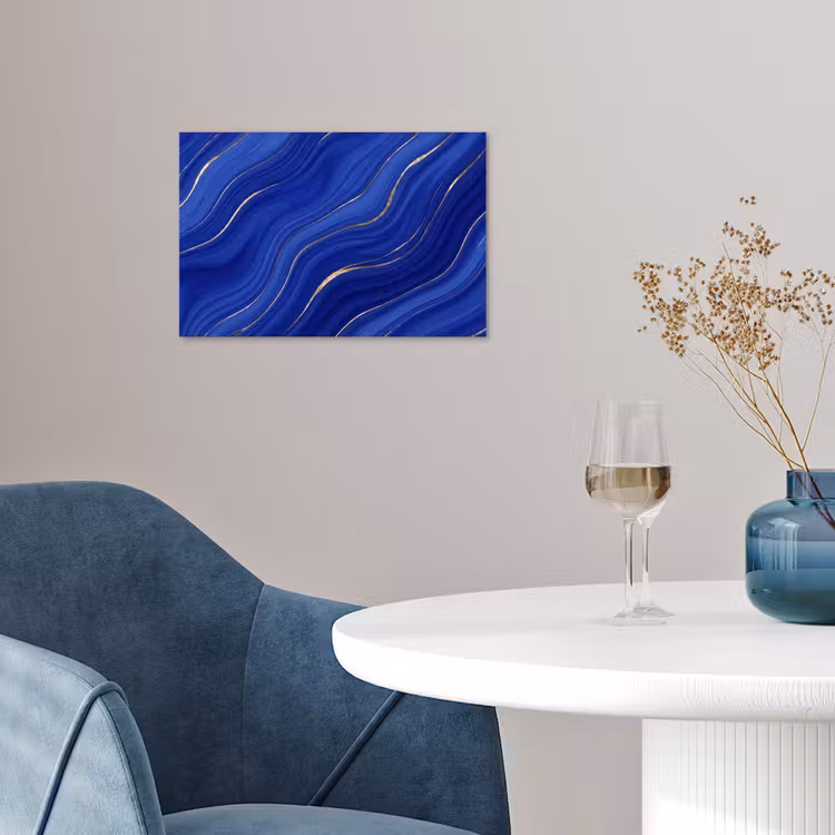 Poster - Abstract - Lijnen - Blauw — 4