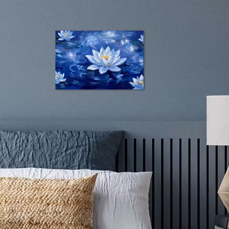 Poster - Blauwe waterlelie - Water — 3
