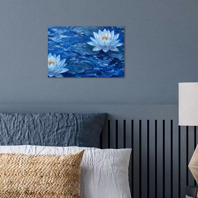 Poster - Bloemen - Water - Blauw — 3